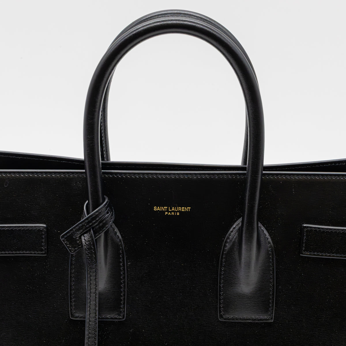 Saint Laurent YSL Sac de Jour Small Schwarz Leder Handtasche Tote Bag