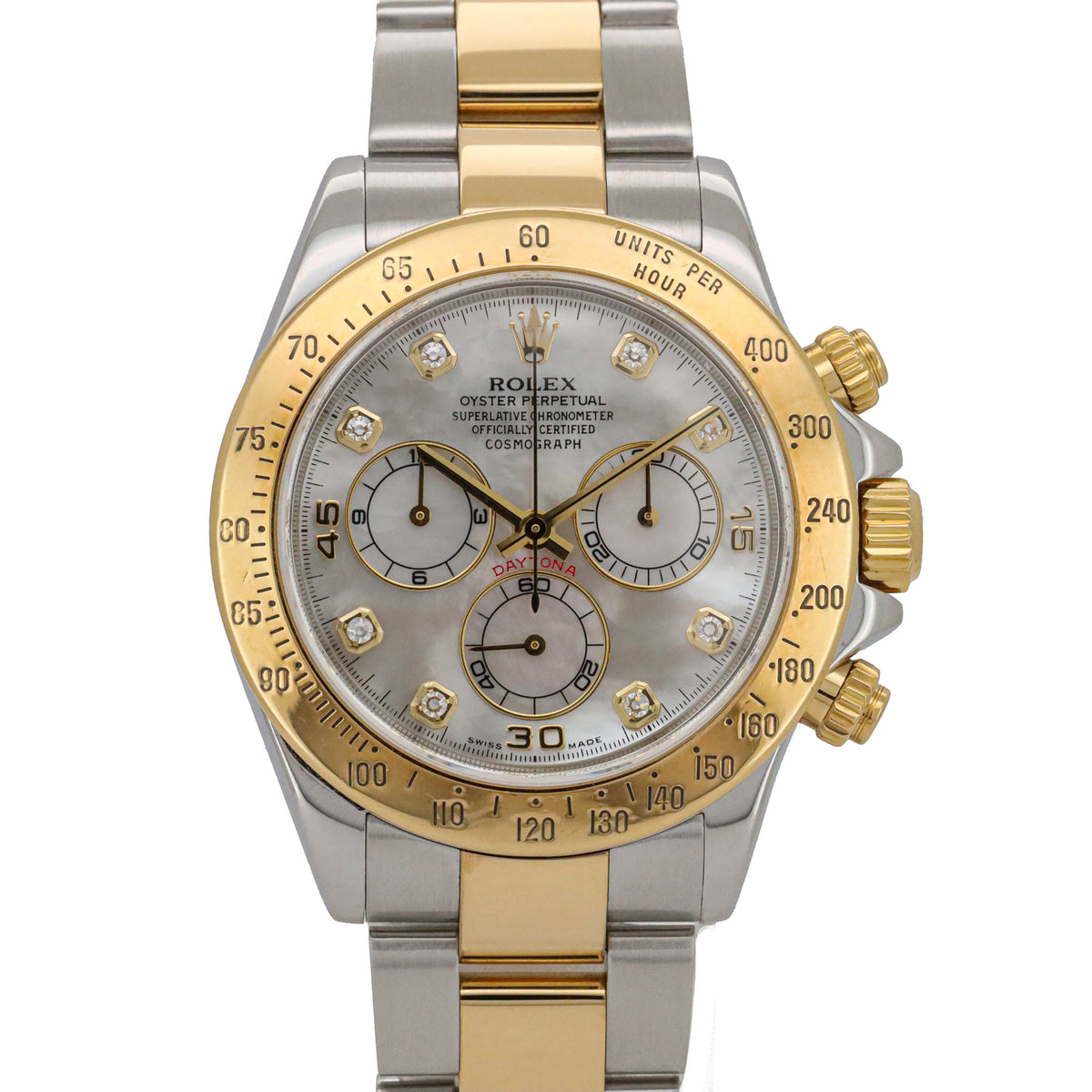 Rolex Daytona 116523 MOP Diamond Dial Full Set