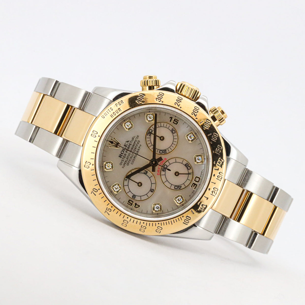 Rolex Daytona 116523 MOP Diamond Dial Full Set