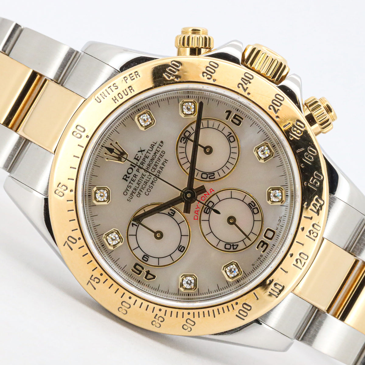 Rolex Daytona 116523 MOP Diamond Dial Full Set