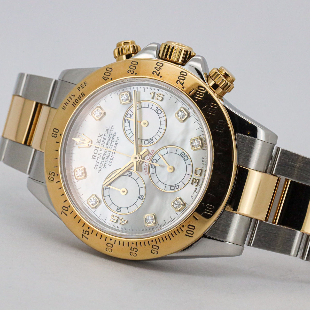 Rolex Daytona 116523 MOP Diamond Dial Full Set