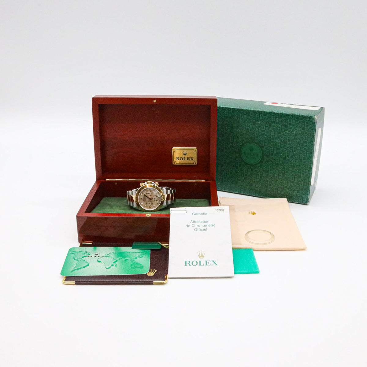 Rolex Daytona 116523 MOP Diamond Dial Full Set