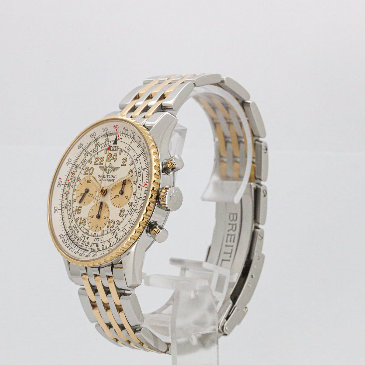 Breitling Navitimer Cosmonaute 41mm D12022 Stahl/Gold  B&P