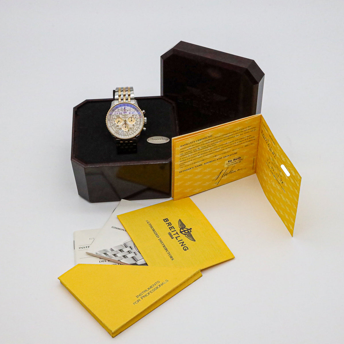 Breitling Navitimer Cosmonaute 41mm D12022 Stahl/Gold  B&P