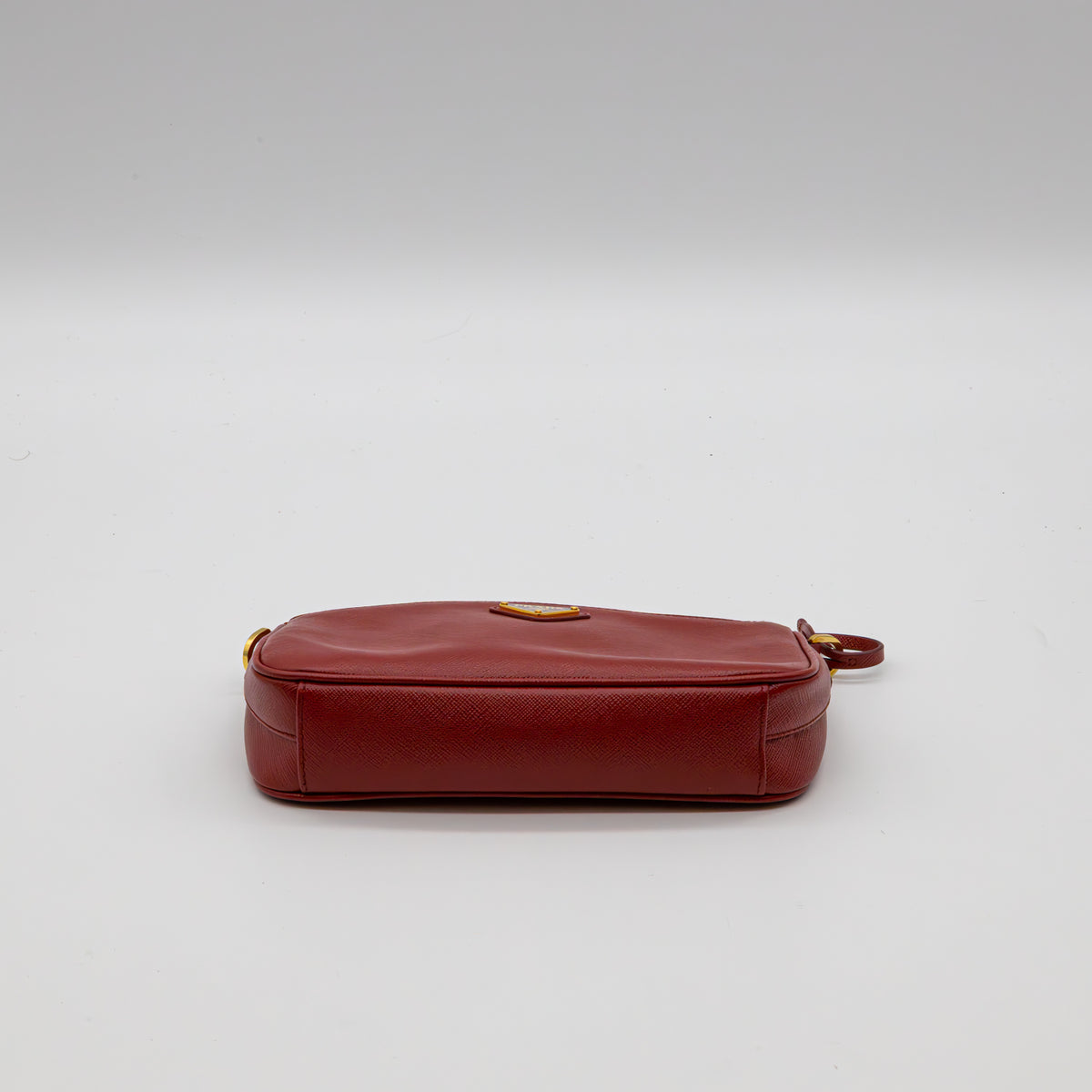 Prada Saffiano Re-Edition 2000 Schultertasche Rot Leder