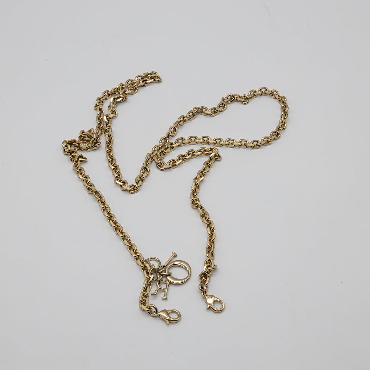 Christian Dior Wallet on Chain Metallic Gold Cannage Leder