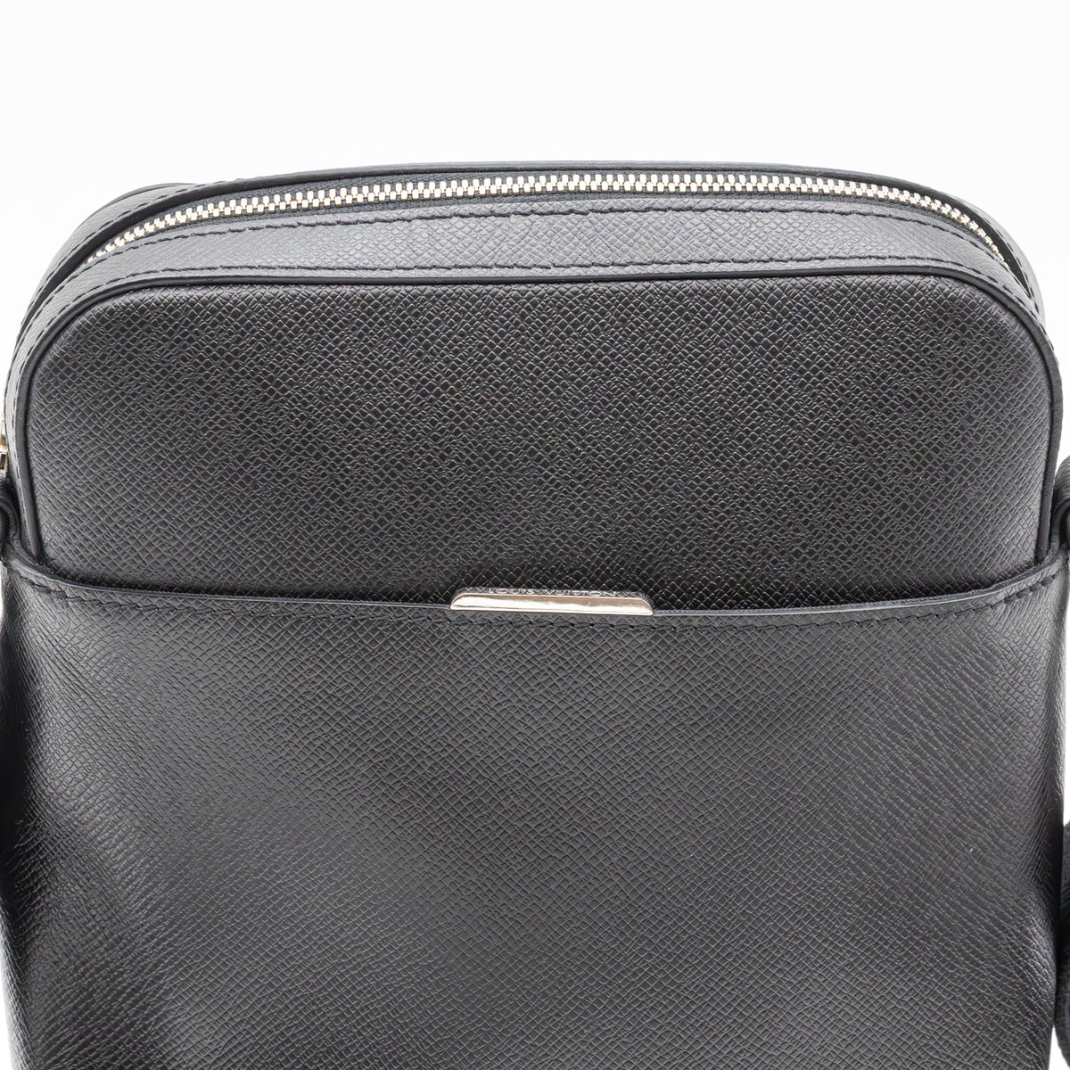 Louis Vuitton Pochette Anton Taiga Leder Ardoise Umhängetasche Schwarz