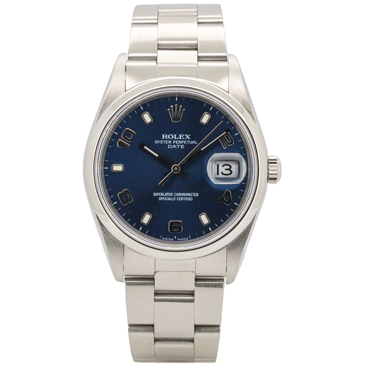 Rolex Oyster Perpetual Date 15200 34mm Edelstahl Automatik