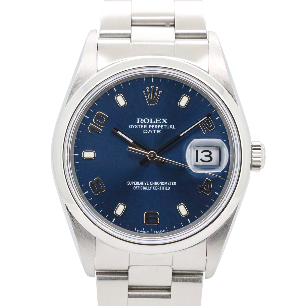 Rolex Oyster Perpetual Date 15200 34mm Edelstahl Automatik