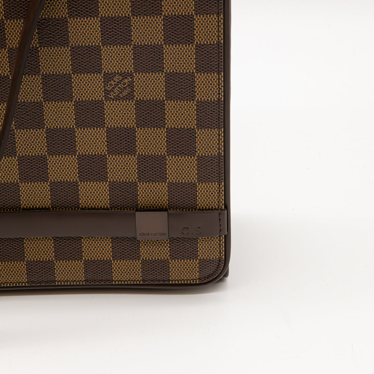 Louis Vuitton Tribeca Carré GM Damier Ebene Schultertasche Messenger Bag