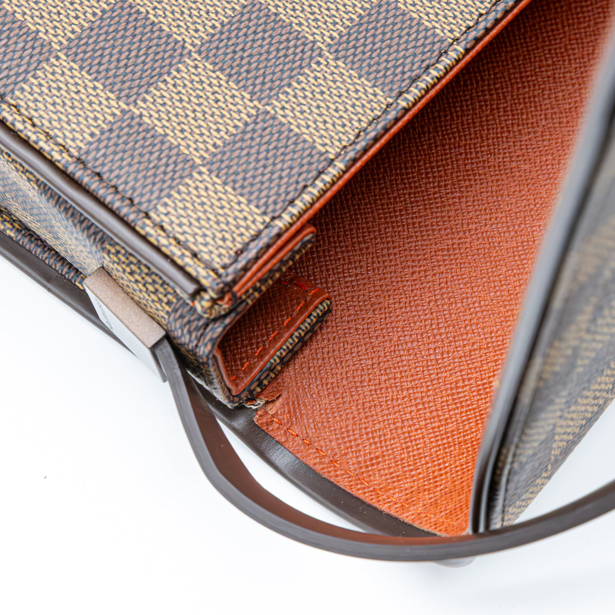 Louis Vuitton Tribeca Carré GM Damier Ebene Schultertasche Messenger Bag