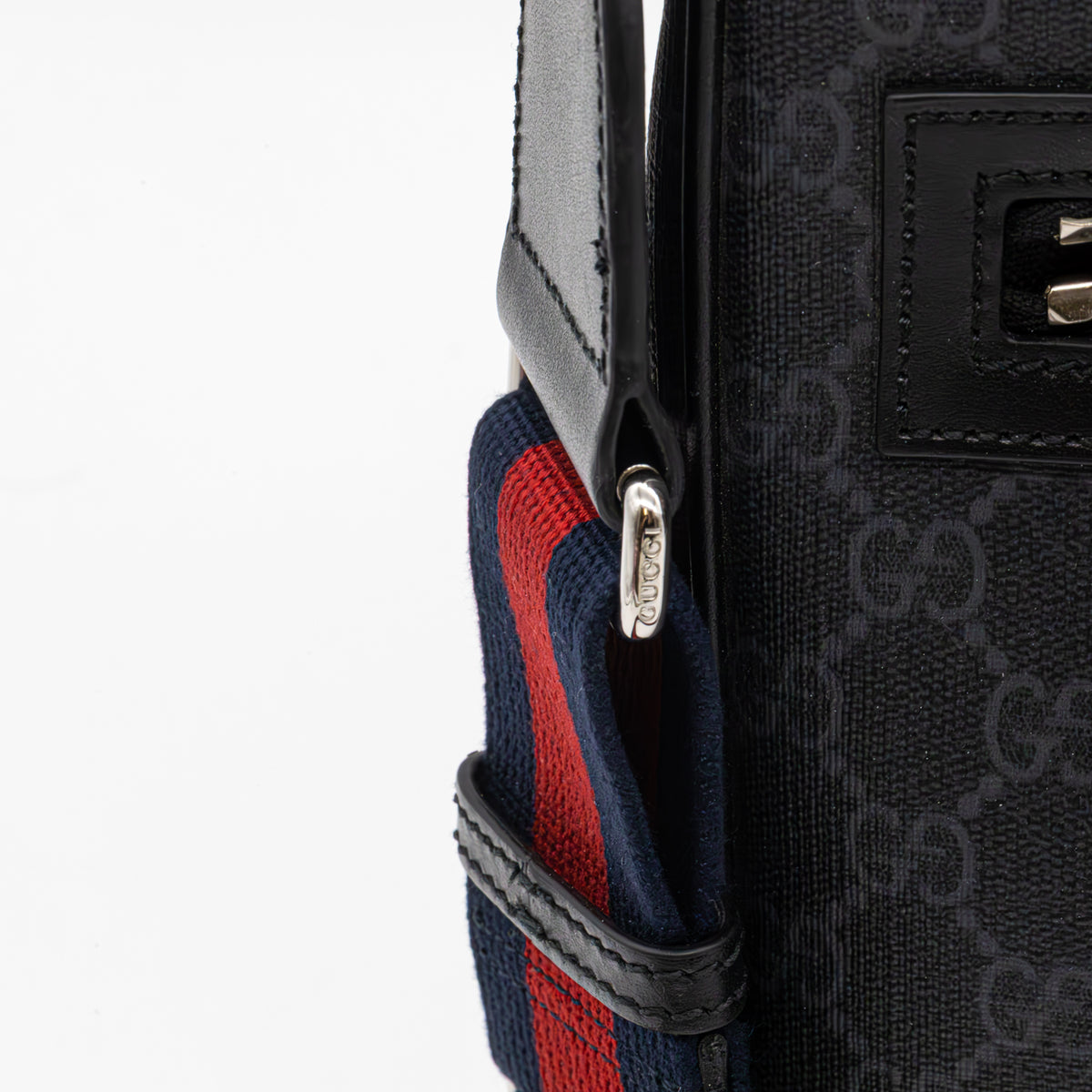 Gucci GG Black Messenger Bag Large Umhängetasche GG Supreme Crossbody