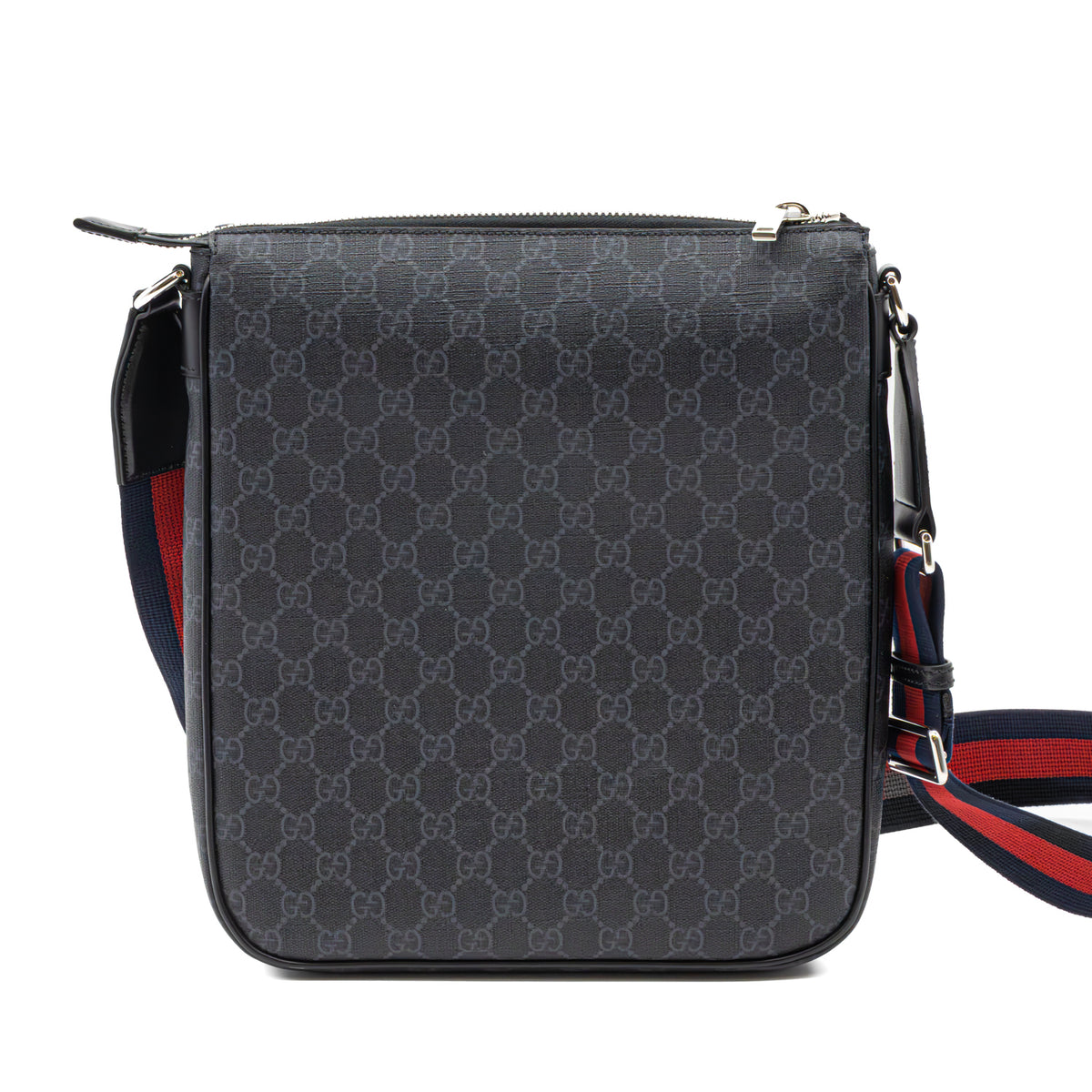 Gucci GG Black Messenger Bag Large Umhängetasche GG Supreme Crossbody