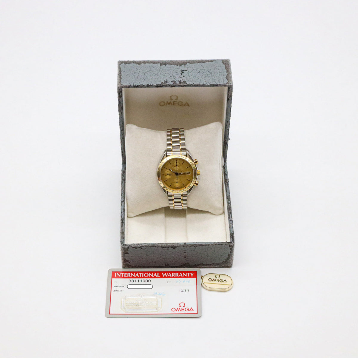 Omega Speedmaster Date 33111000 Edelstahl/Gold Chronograph