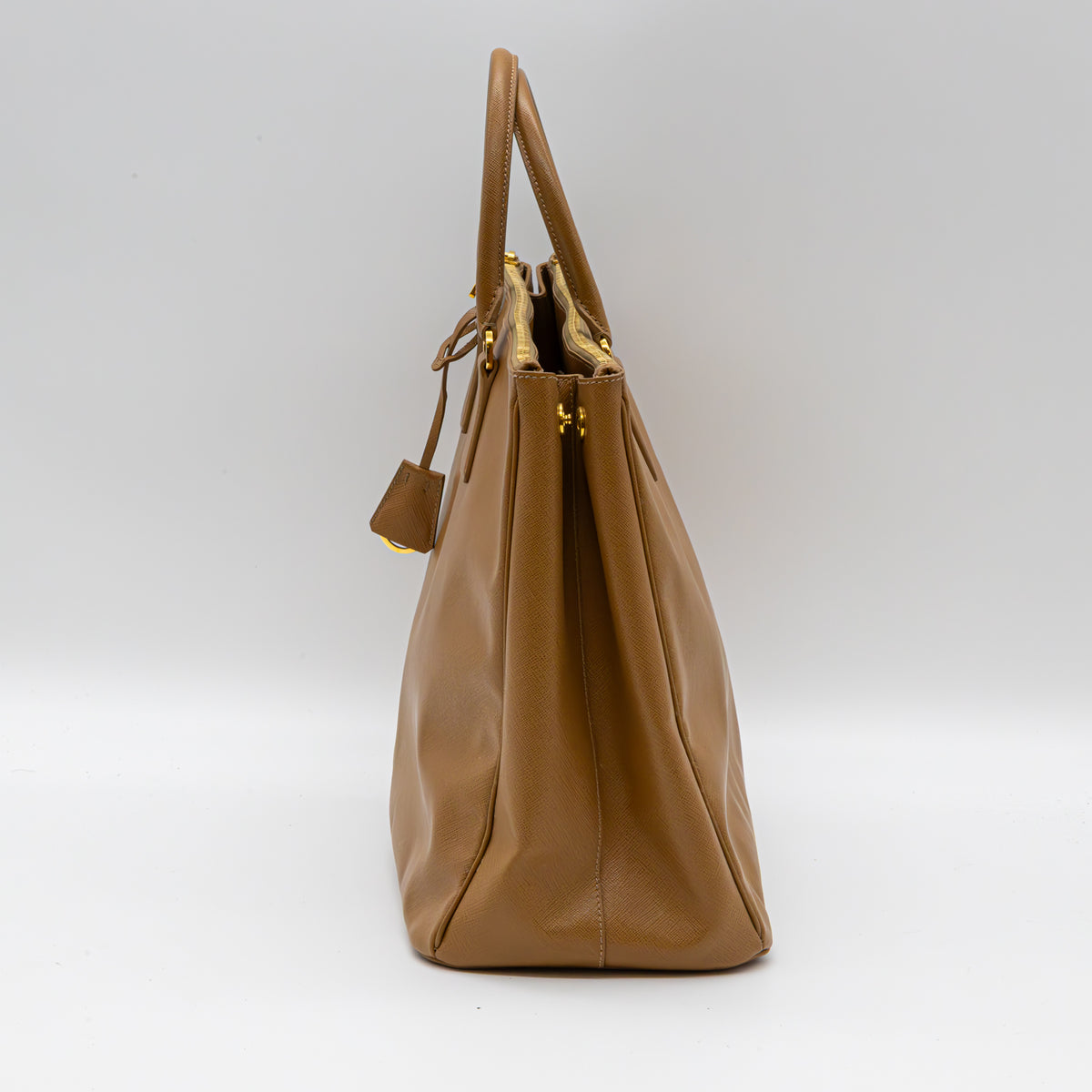 Prada Galleria Handtasche Large Saffiano Lux Leder Karamell Beige Tote Bag