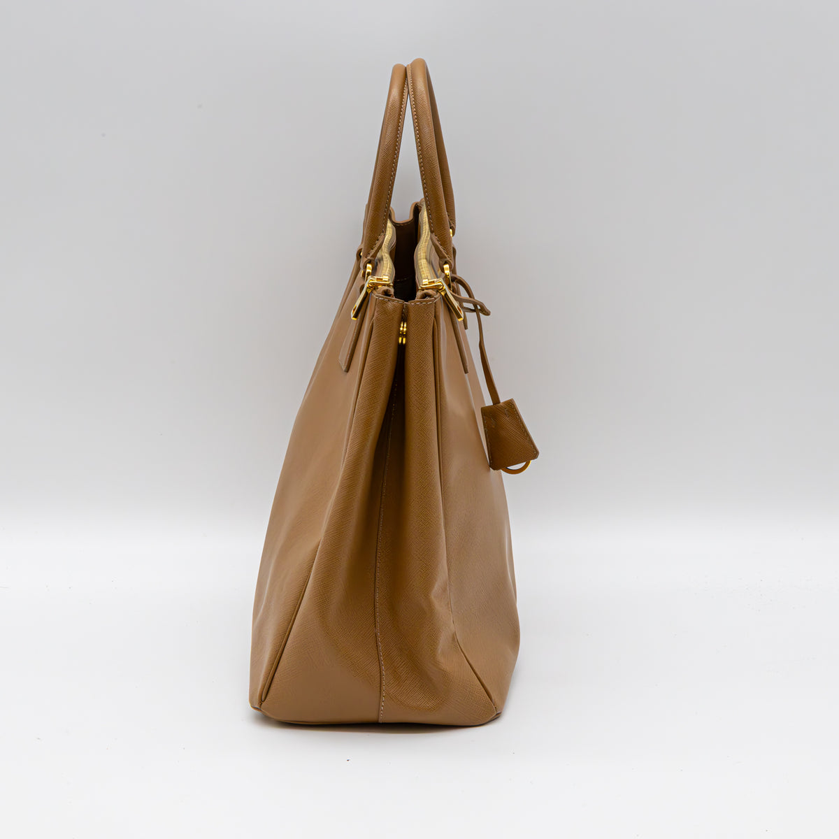 Prada Galleria Handtasche Large Saffiano Lux Leder Karamell Beige Tote Bag