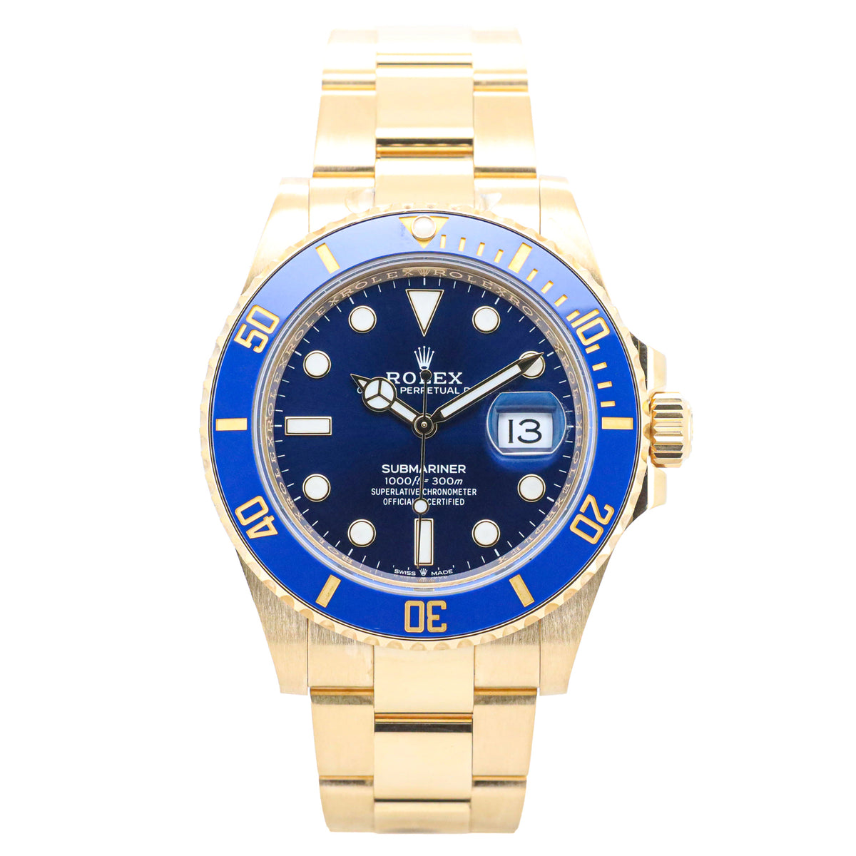 Rolex Submariner Date 41mm 126619Lb 18K Gold Bluesy Full Set Full Link