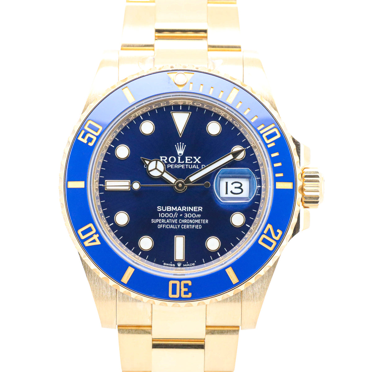 Rolex Submariner Date 41mm 126619Lb 18K Gold Bluesy Full Set Full Link