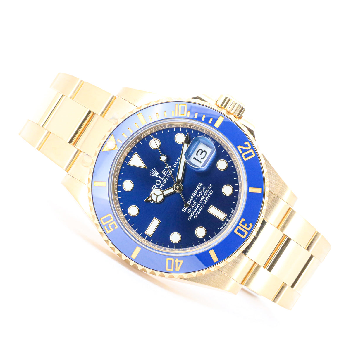 Rolex Submariner Date 41mm 126619Lb 18K Gold Bluesy Full Set Full Link