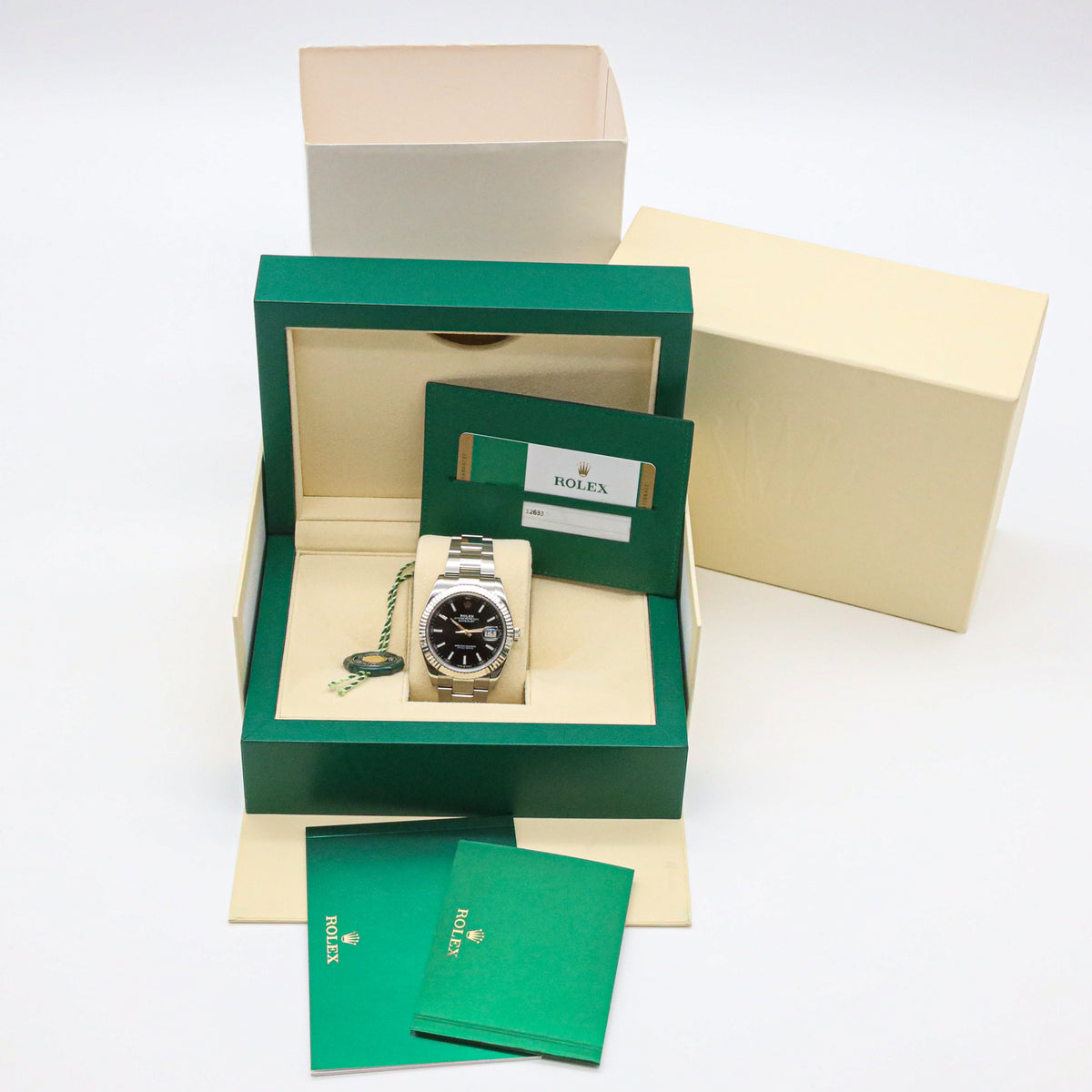 Rolex Datejust 41 Ref. 126334 Black Dial Oyster Edelstahl Full Set