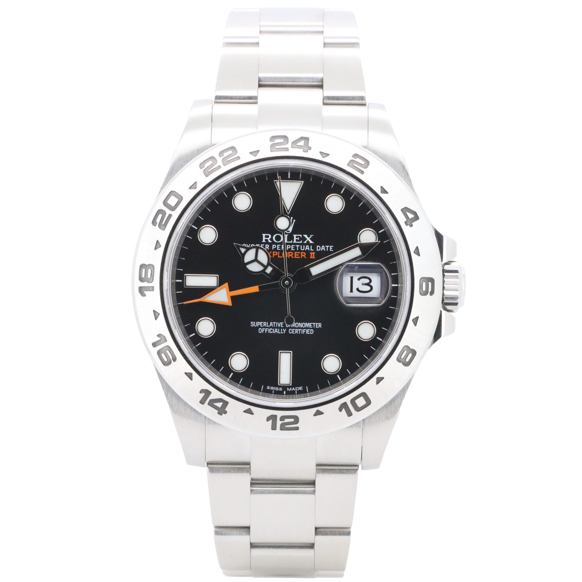 Rolex Explorer II 216570 42 Edelstahl Black Dial Full Set