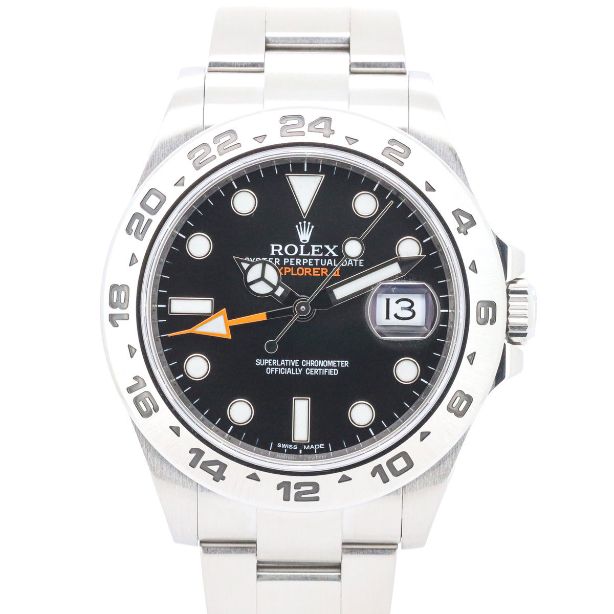 Rolex Explorer II 216570 42 Edelstahl Black Dial Full Set