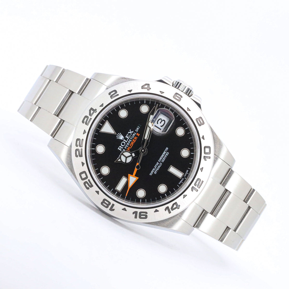 Rolex Explorer II 216570 42 Edelstahl Black Dial Full Set