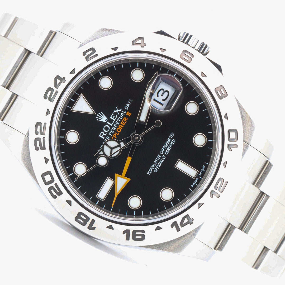 Rolex Explorer II 216570 42 Edelstahl Black Dial Full Set