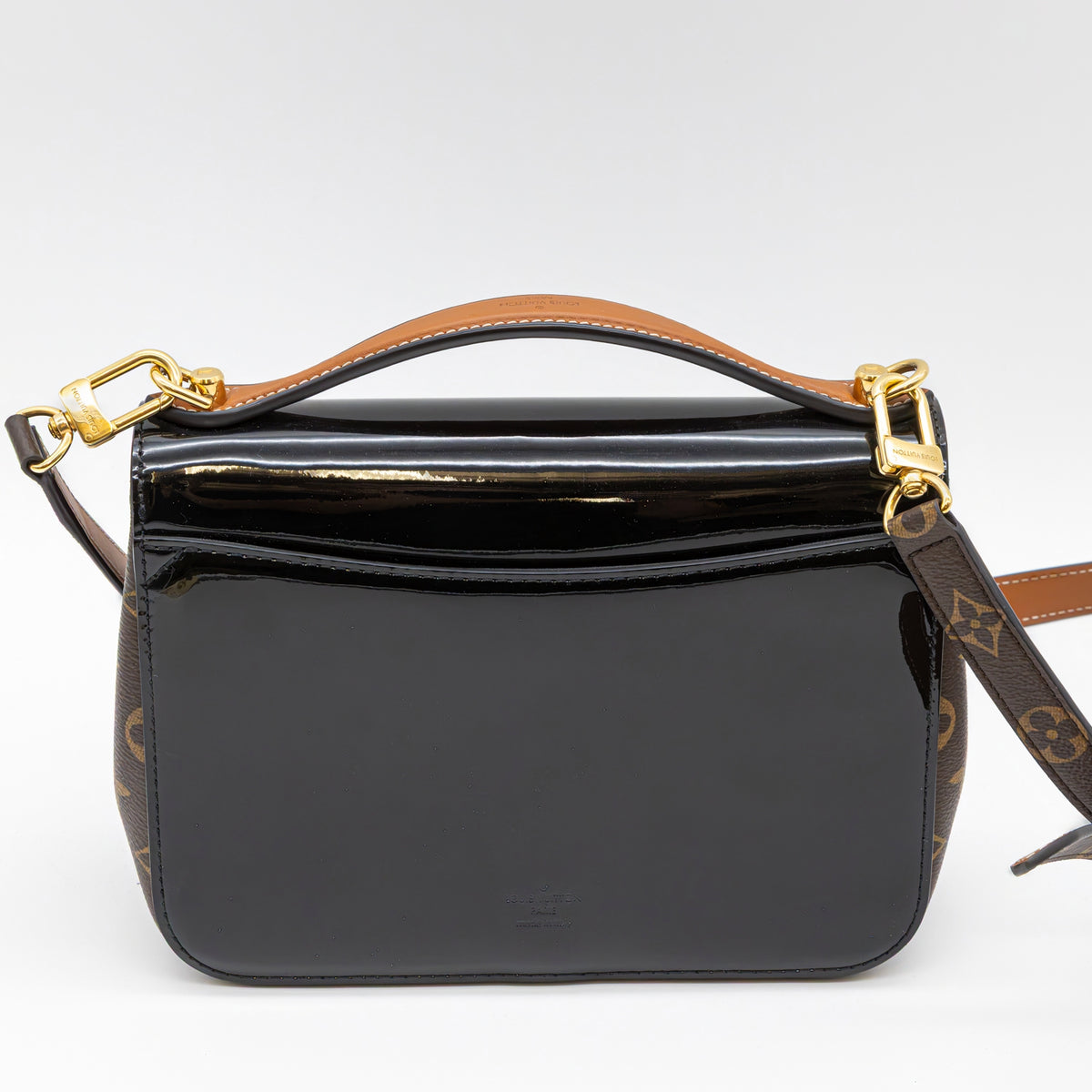 Louis Vuitton Cherrywood BB Schwarz Monogram Vernis Handtasche Crossbody Bag