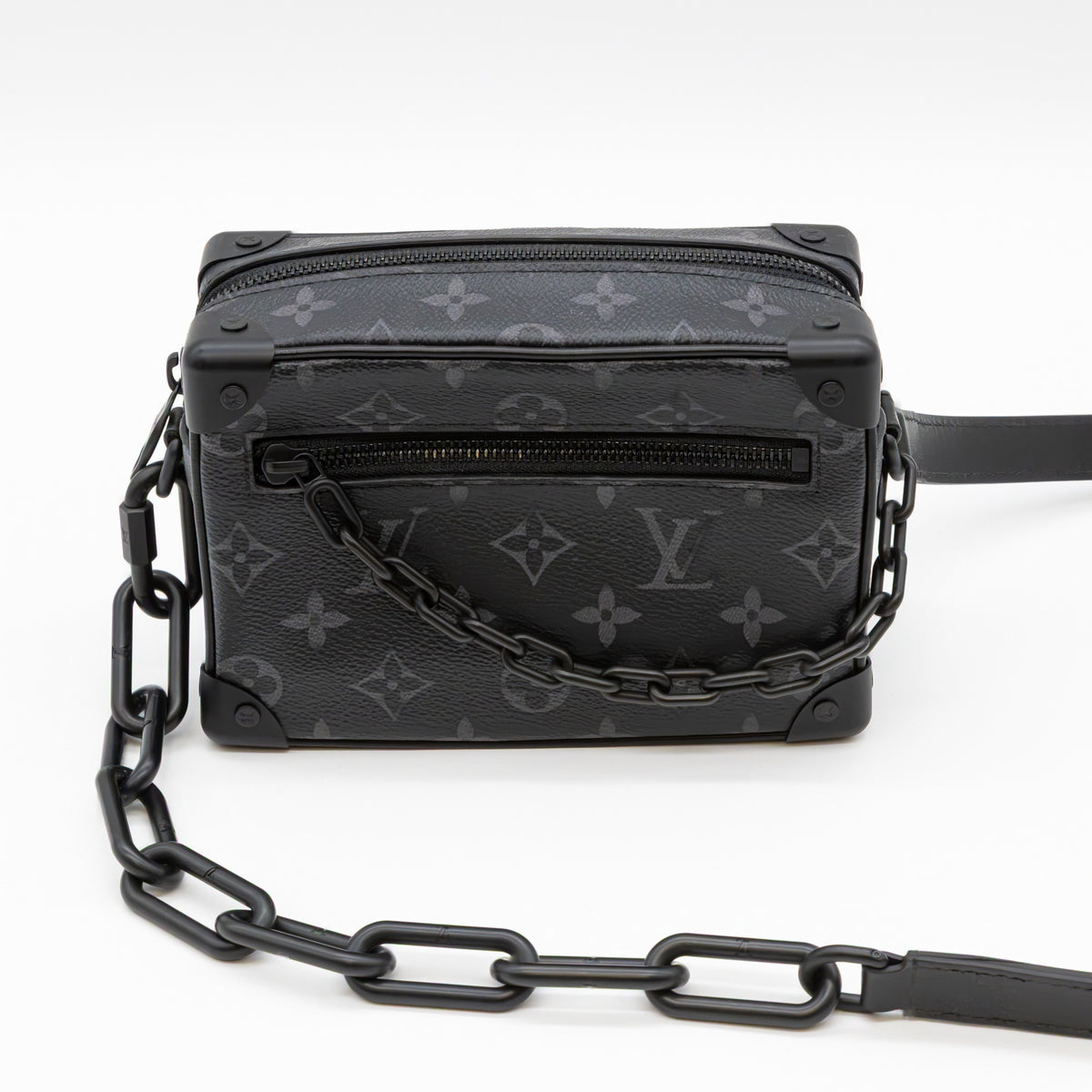 Louis Vuitton Mini Soft Trunk M44735 Monogram Eclipse Canvas Crossbody Bag Umhängetasche