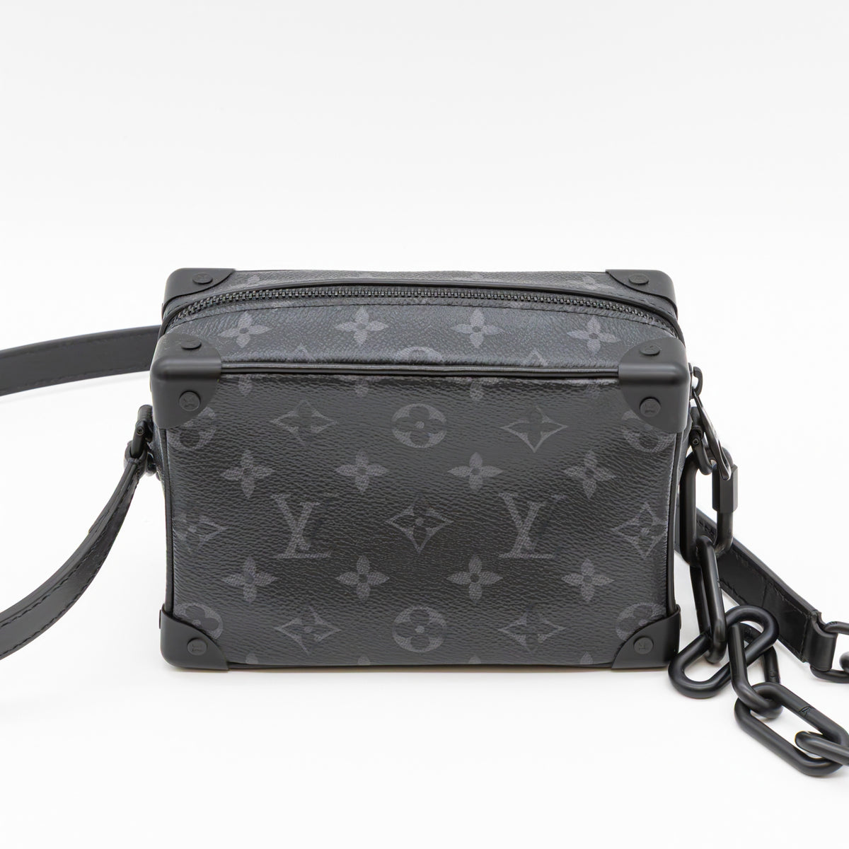 Louis Vuitton Mini Soft Trunk M44735 Monogram Eclipse Canvas Crossbody Bag Umhängetasche