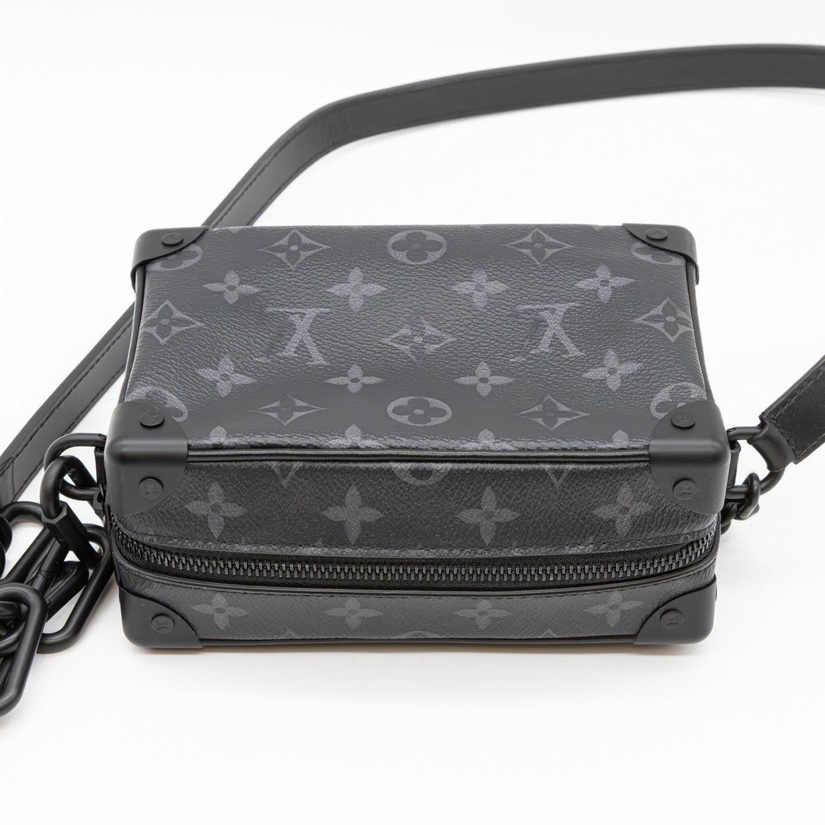 Louis Vuitton Mini Soft Trunk M44735 Monogram Eclipse Canvas Crossbody Bag Umhängetasche