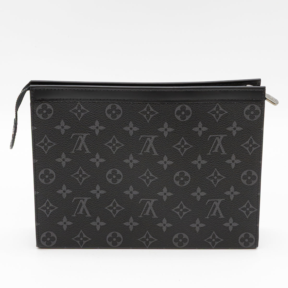 Louis Vuitton Pochette Voyage MM Monogram Eclipse M61692 Clutch Schwarz Grau