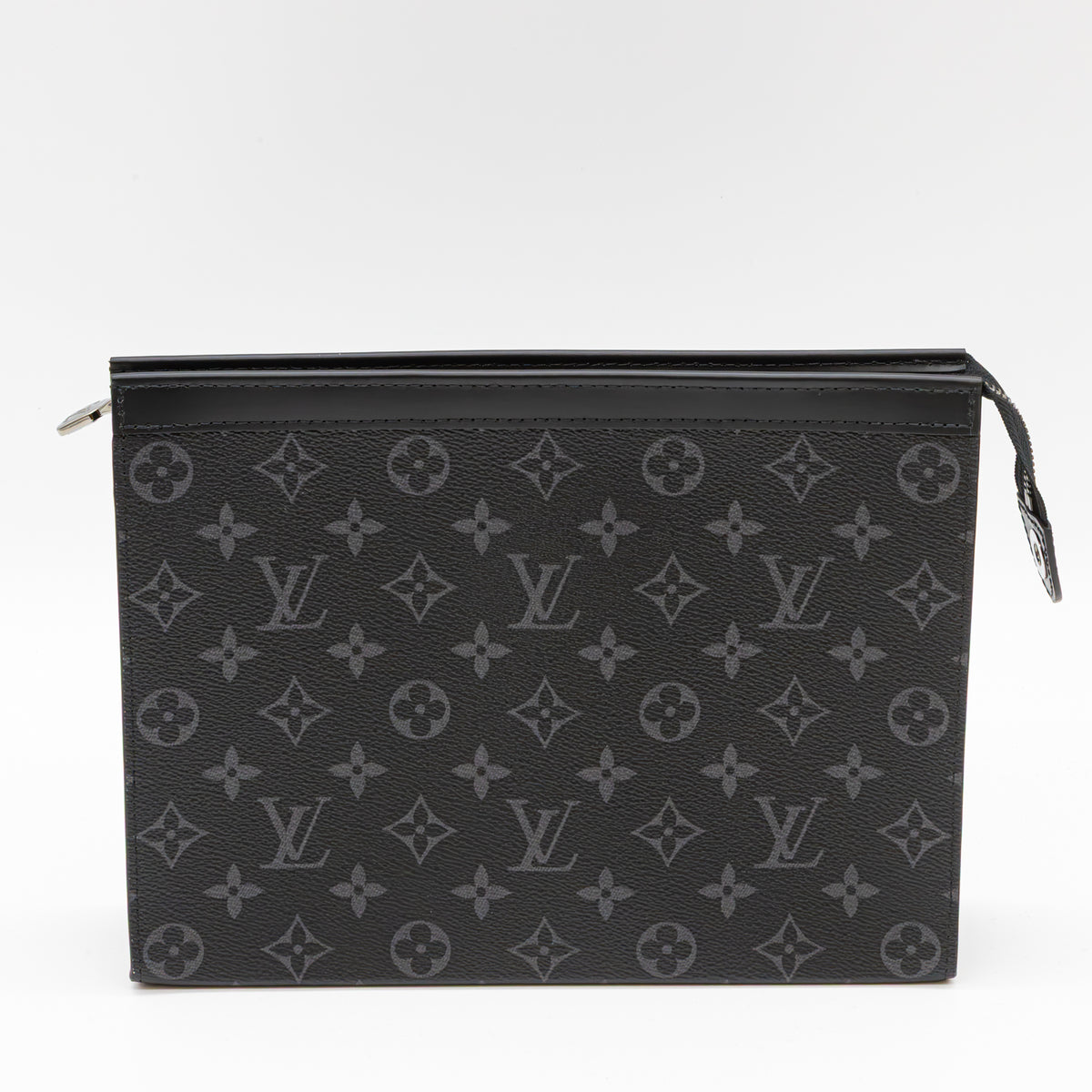 Louis Vuitton Pochette Voyage MM Monogram Eclipse M61692 Clutch Schwarz Grau
