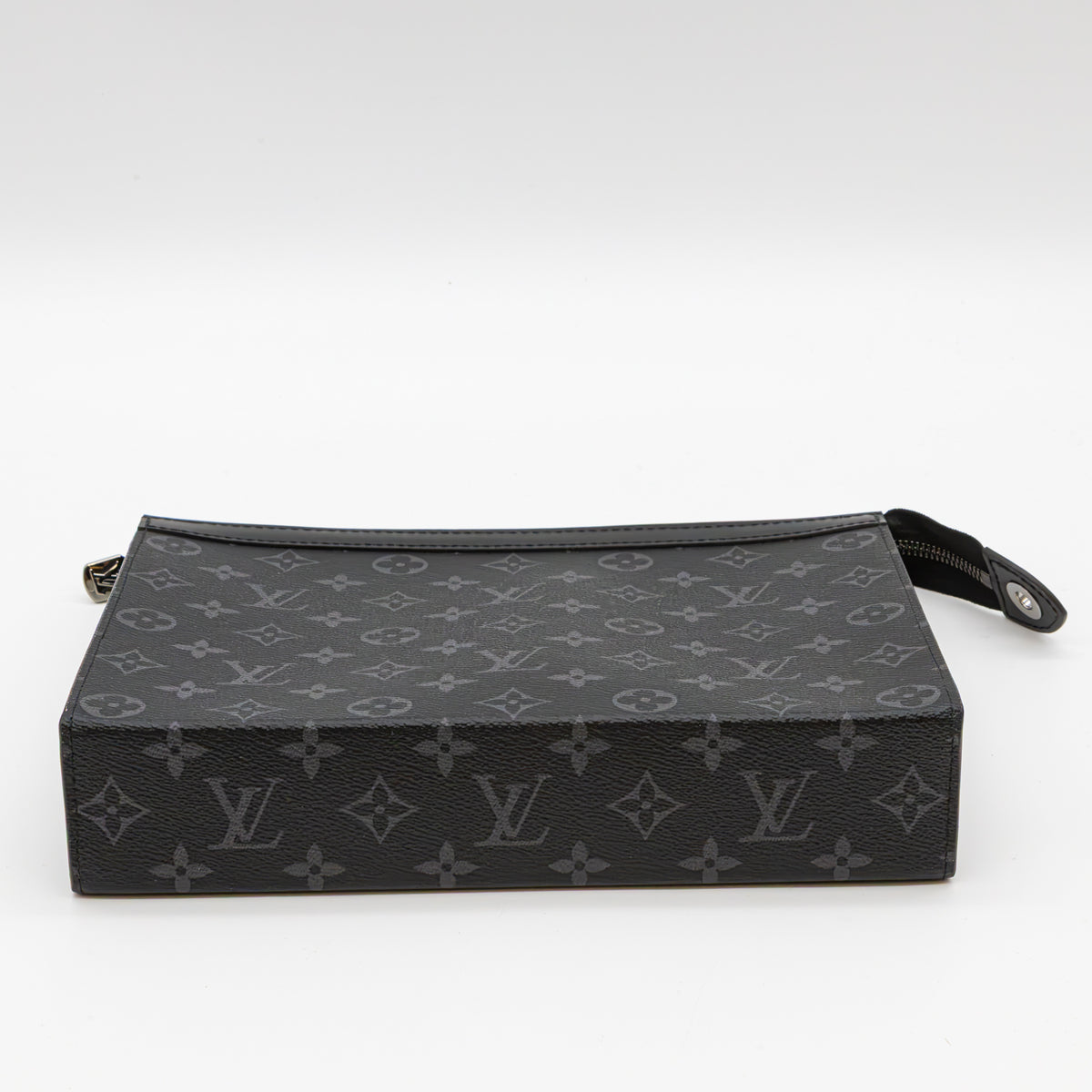 Louis Vuitton Pochette Voyage MM Monogram Eclipse M61692 Clutch Schwarz Grau