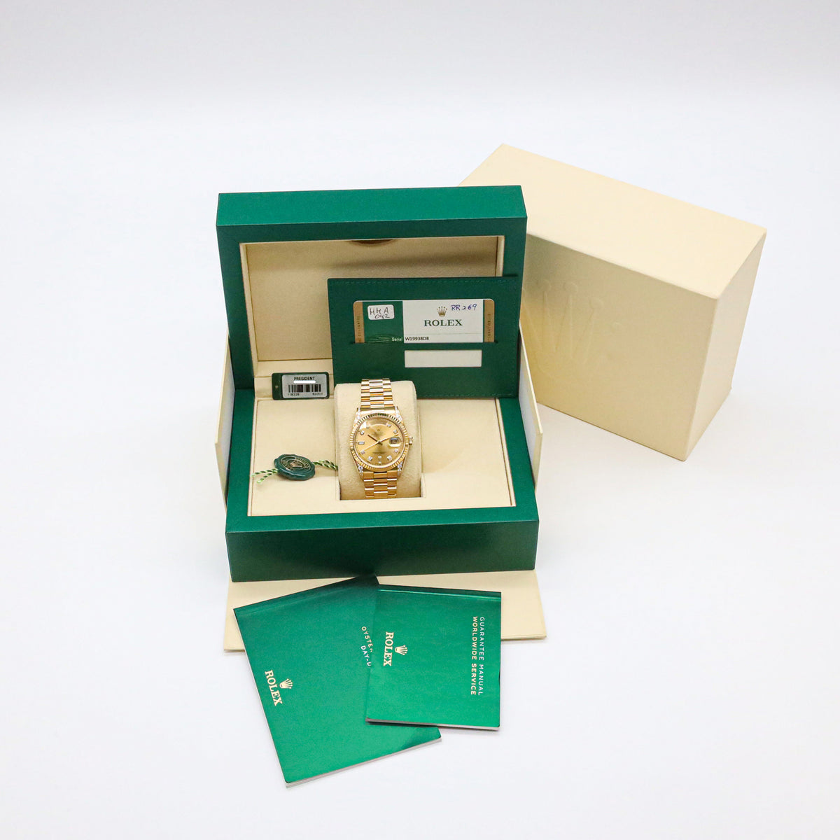 Rolex DayDate 36 118338 President Factory Diamond LC100