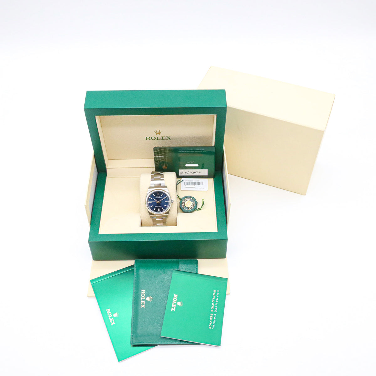 Rolex Oyster Perpetual 36 126000 Blue Dial Edelstahl Automatik 2022