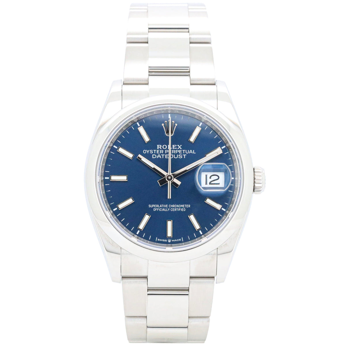 Rolex Datejust 36mm 126200 Blue Dial Edelstahl Automatik 2022