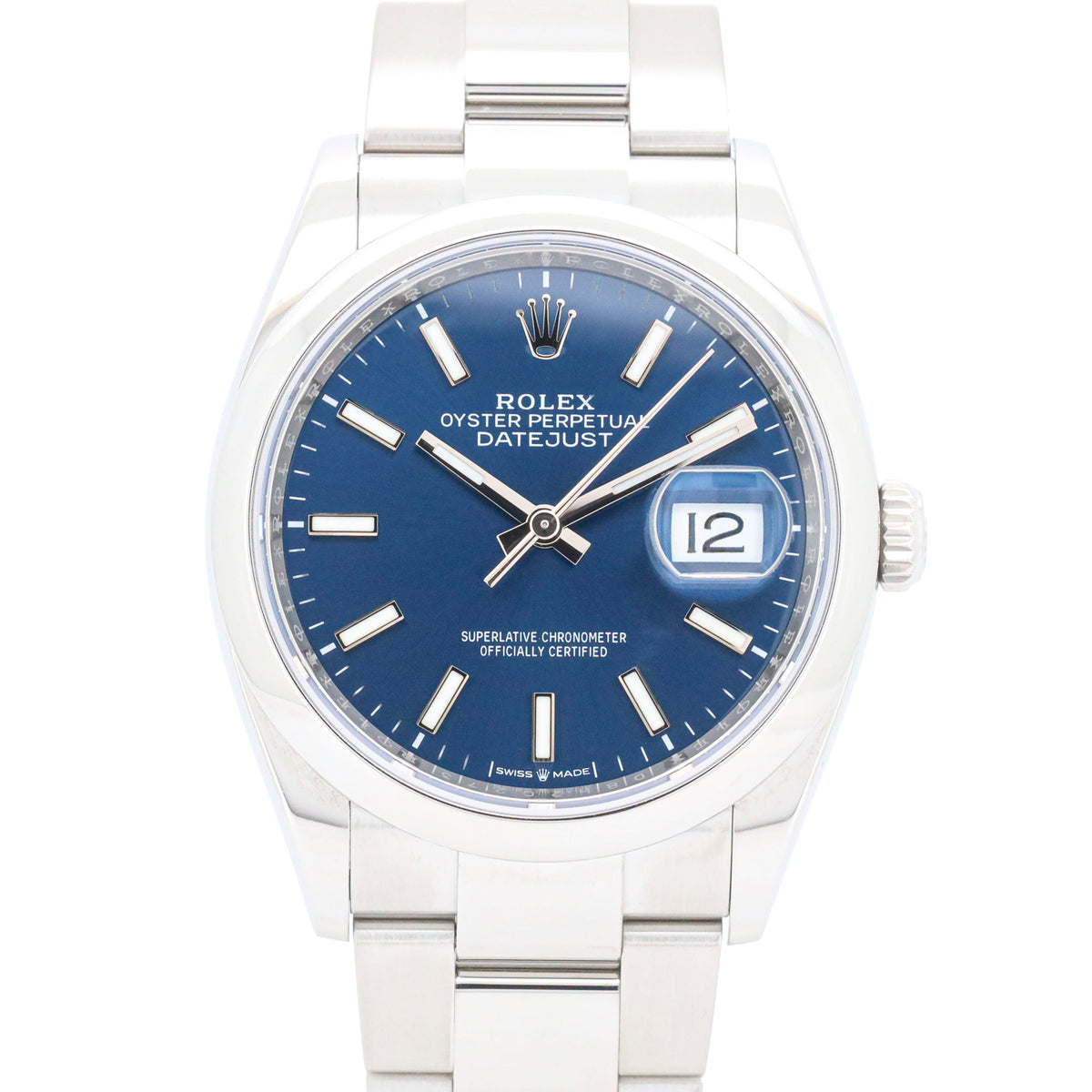 Rolex Datejust 36mm 126200 Blue Dial Edelstahl Automatik 2022