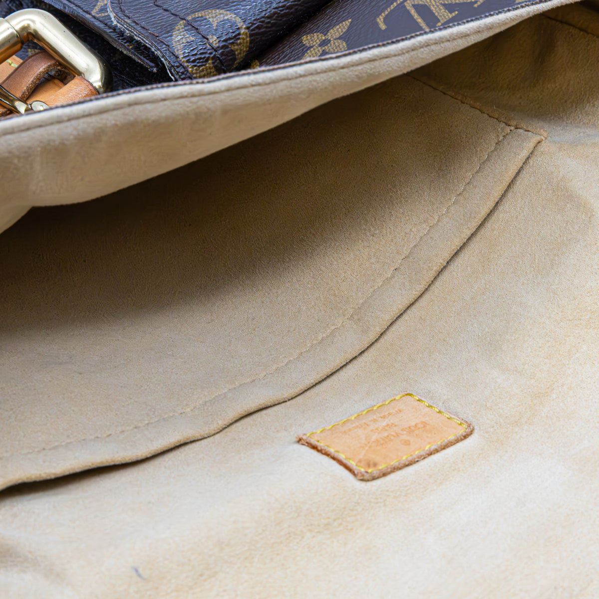 Louis Vuitton Hudson PM Monogram Canvas Schultertasche M40027 Braun Vintage