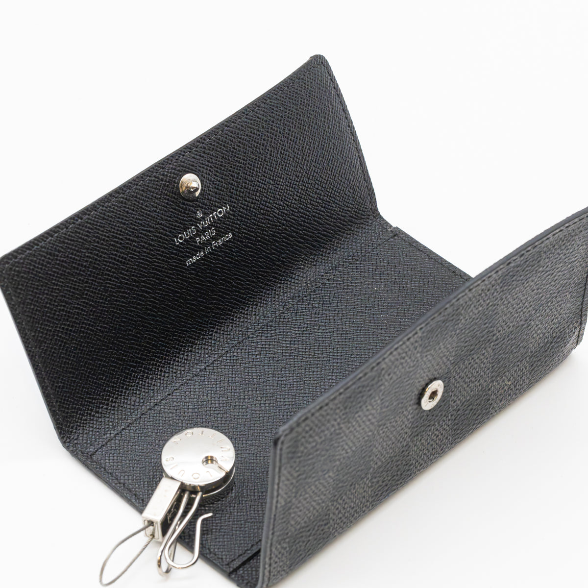 Louis Vuitton Damier Graphite Schlüsseletui N63139 Schlüsselhalter Herren