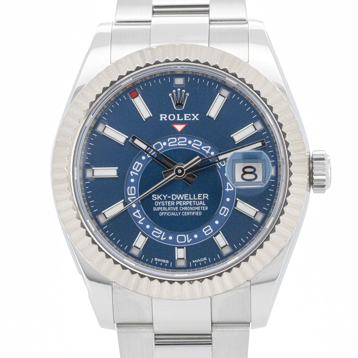 Rolex Sky-Dweller Oyster Blue Dial 326934 42mm Edelstahl Dif FR17030 X