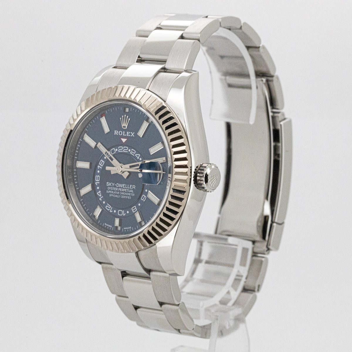Rolex Sky-Dweller Oyster Blue Dial 326934 42mm Edelstahl Dif FR17030 X