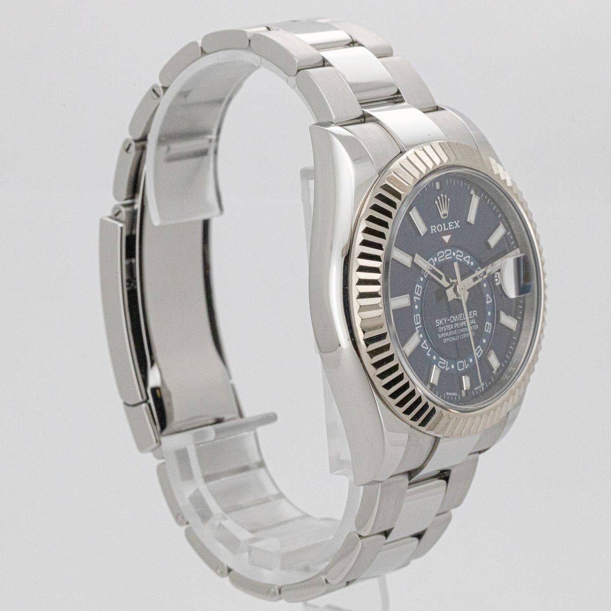 Rolex Sky-Dweller Oyster Blue Dial 326934 42mm Edelstahl Dif FR17030 X