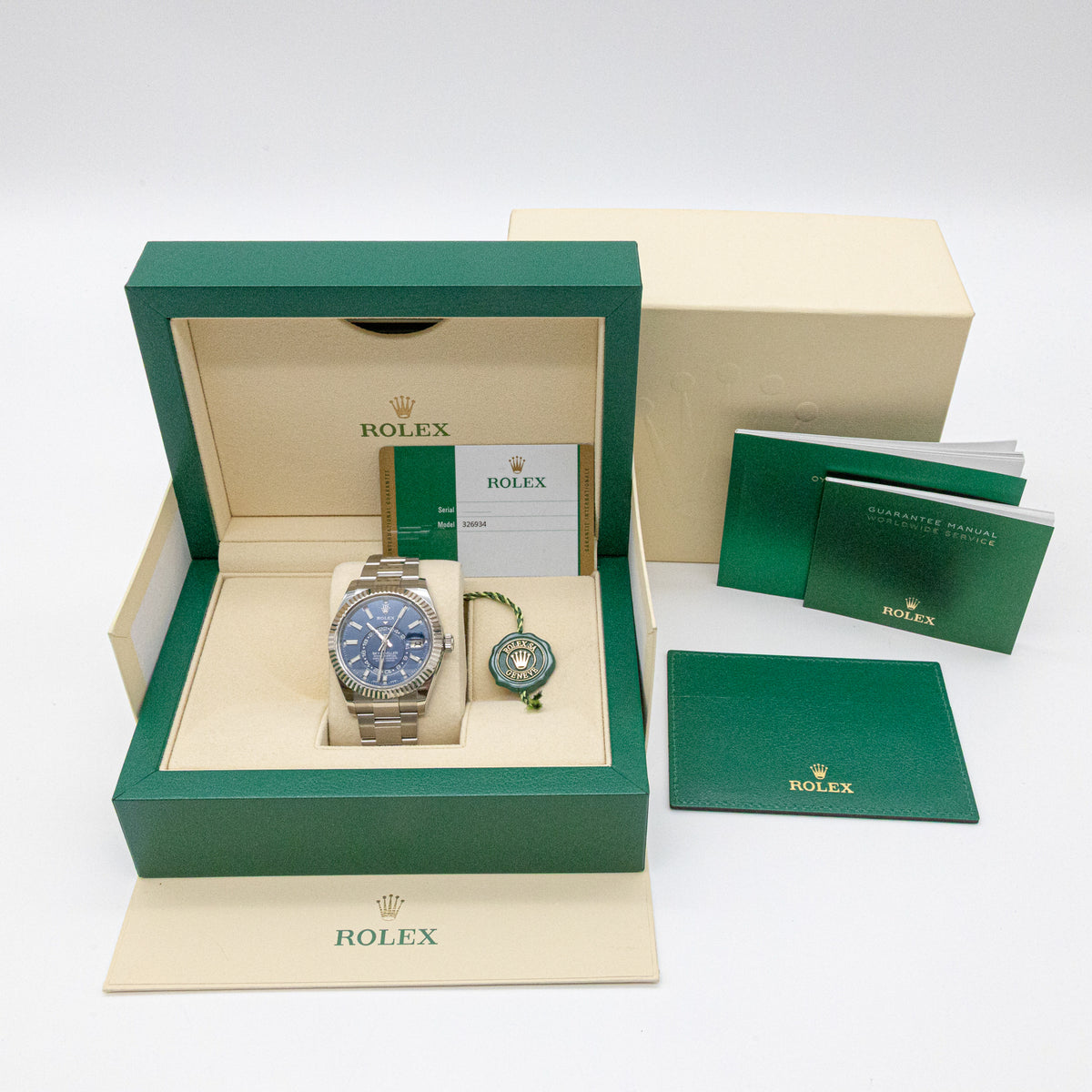 Rolex Sky-Dweller Oyster Blue Dial 326934 42mm Edelstahl Dif FR17030 X