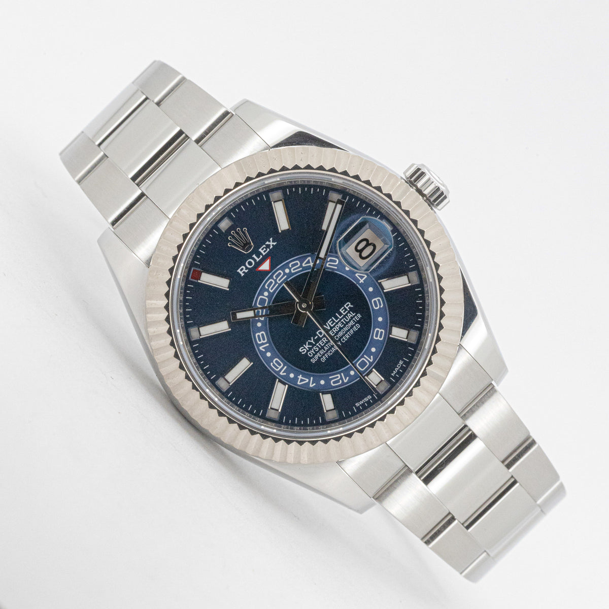 Rolex Sky-Dweller Oyster Blue Dial 326934 42mm Edelstahl Dif FR17030 X