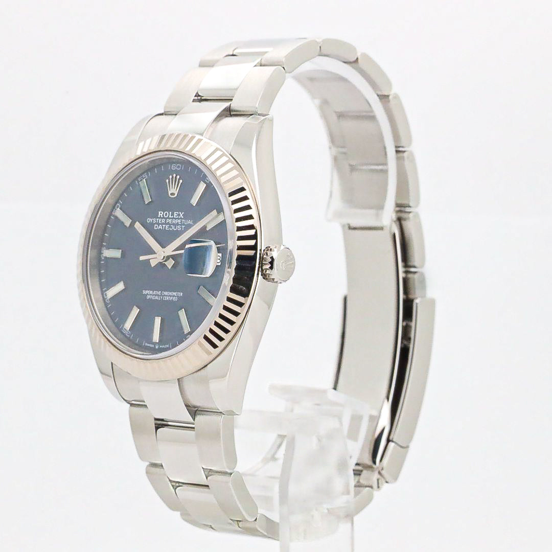 Rolex Datejust 41 126334 Edelstahl Blue Dial Oyster B&P 2020 X
