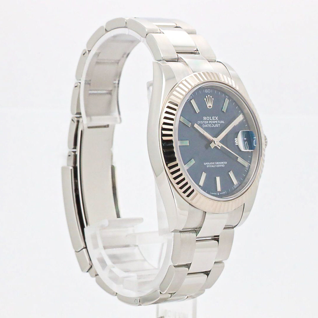 Rolex Datejust 41 126334 Edelstahl Blue Dial Oyster B&P 2020 X