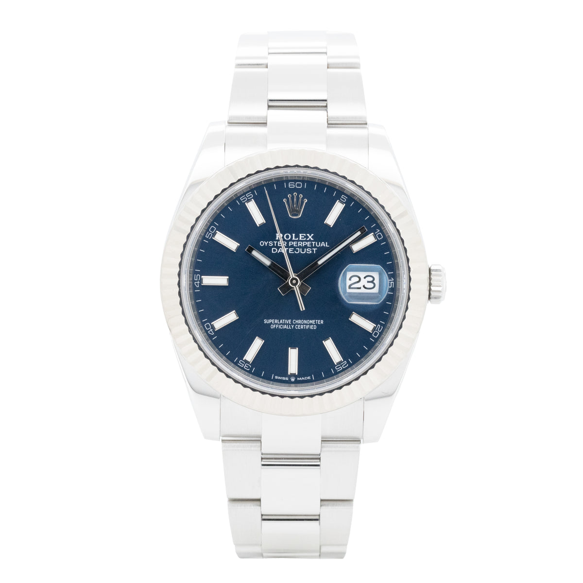 Rolex Datejust 41 126334 Edelstahl Blue Dial Oyster B&P 2020 X