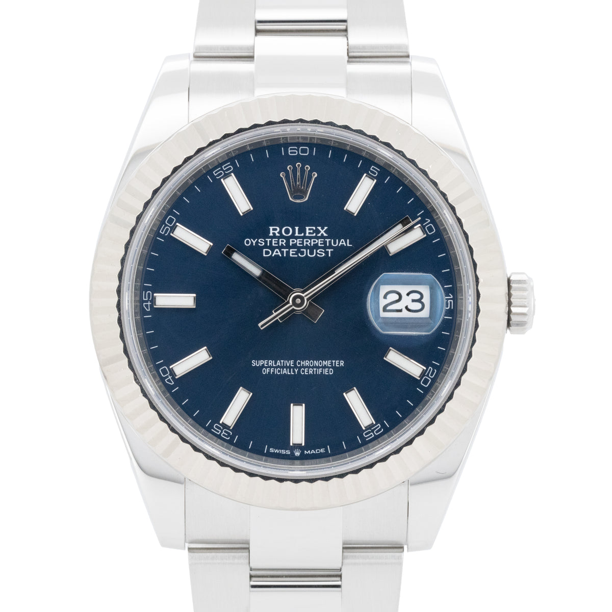 Rolex Datejust 41 126334 Edelstahl Blue Dial Oyster B&P 2020 X